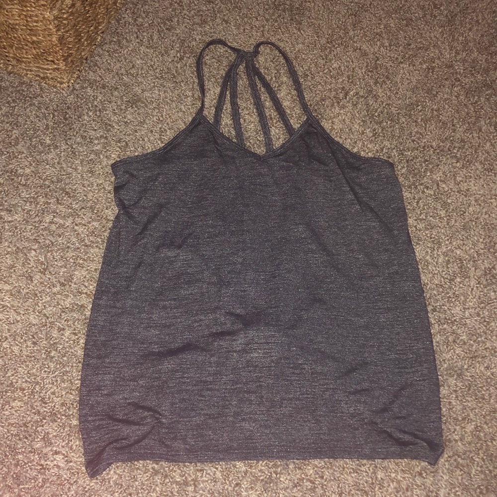 Gray beyond yoga tie tank